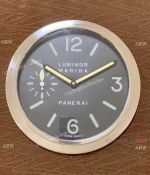 Panerai Luminor Marina Silver Wall Clock Replica 30cm
